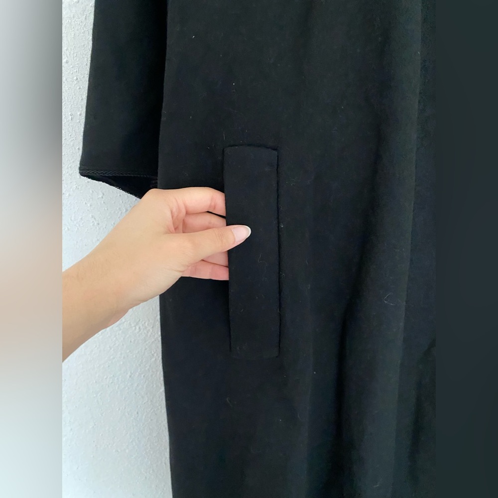 Zara Thick flared sleeve Long HOODED CAPE limited edition Tassel poncho - Picture 8 of 16